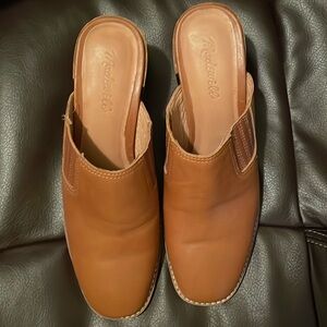 Madewell Brown Leather Mules
